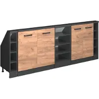 Vicco Rion Kastenset voor schuine wand – Set van 5 Eik goud/antraciet