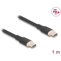 DeLOCK USB 2.0 Cable USB Type-C male to male PD 3.0 60 W 1 m black Silicone