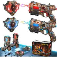 Vatos Lasergame Set - 2 Geweren & 2 Vesten - 2.4GHz - Binnen & Buiten - Voor Kinderen 6+