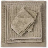 Kayori Nuno Handdoek - 50x100 cm - Set van 3 - Taupe