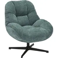 Molecule Fauteuil met Draaivoet Modern Donkergroen Veelzijdig Design