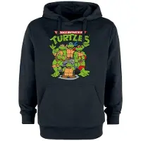 Teenage Mutant Ninja Turtles Trui met capuchon - Turtles Group - S tot 3XL - voor Mannen - zwart - Maat M