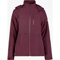 Mountain Peak gewatteerde dames softshell jas bordeaux maat M