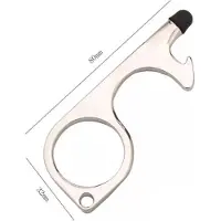 TT-products hygiëne no-contact sleutelhanger goud