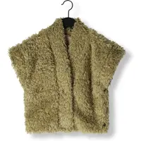 Like Flo Meisjes Blazers Djo Flo Faux Fur - Khaki - Maat 176