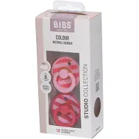 BIBS Studio Colour 2 Pack Block - Baby Pink | +6 maanden 2 St Speen