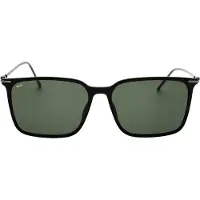 HUGO BOSS groene lens dunne benen zwarte zonnebril