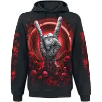 Spiral Trui met capuchon - Tomb of Rock - L - voor Mannen - zwart - Maat L