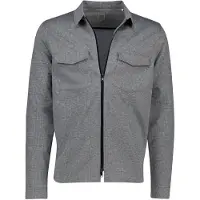 Born with Appetite geprint grijs overshirt met rits