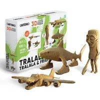 Cartonic 3D Puzzel Tralala Trio - Kartonnen DIY Creatief Speelgoed - 14+ jaar