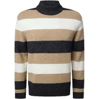 Pierre Cardin Trui camel / antraciet / wolwit