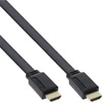 Goobay hoge-snelheid HDMI platte kabel met Ethernet (4K@60Hz), 1m