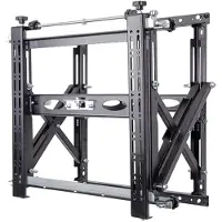 B-Tech Wandbeugel 600x400 - 125 kg, geschikt voor schermen van 42-120 inch / Uitklapbaar / Zwaar belastbaar / Zwart