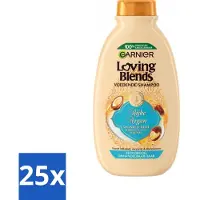 Garnier 25 x Loving Blends Rijke Argan Shampoo 300 ml - Argan Shampoo - Arganolie - Droog Haar - Onhandelbaar Haar - Haarvoeding