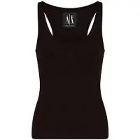 Armani Exchange Dames Top Icoon zwart (M), Casual, Viscose, Mouwloos / spaghettibandjes XW000829AF13729UC001