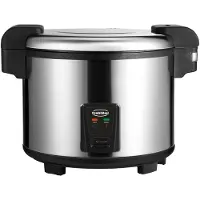 CombiSteel Rijstkoker - RVS 14 Liter Water, 5,4 liter Ongekookte Rijst - 30 Cups - Met Maatbeker - RC-54