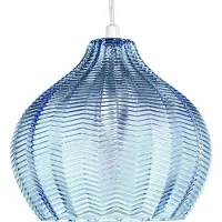 Beliani KEILA - Hanglamp - Blauw - Glas
