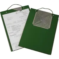 Eichner Hoes voor besteldocument en sleutel Edge - voor A4 formaat - met sleutel vak - B 230 x D 5 x H 330 mm - groen - 10 stuks