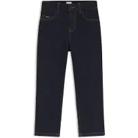 BOSS Loose-fit kinderjeans in donkerblauw stretchdenim Maat 102