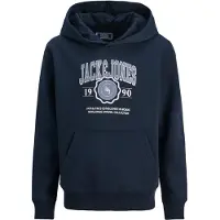 Jack & Jones JUNIOR hoodie donkerblauw Sweater Logo - maat 152