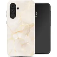 Selencia Vivid Backcover voor de Samsung Galaxy A36 / A56 - Golden Beige Marble
