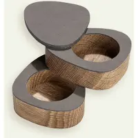 Lind DNA Peper- en zoutstel Curve Salt & Pepper Nupo Caviar (Set van 2)