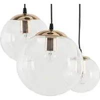 Beliani LADON - Hanglamp - Goud - Glas