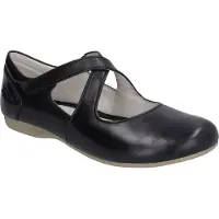 Josef seibel Ballerina met riempjes 'Fiona' zwart