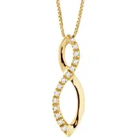Diadema INFINITY Ketting Diamonds 0.080 Cts Yellow Gold