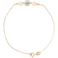 Diadema Ketting armband forçaat en zoetwater cultuur kralen roze 925 roze vergulde