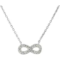 Diadema Oneindige ketting zirkonium zilveroxides 925
