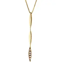 Diadema SWORD Ketting Diamonds 0.020 Cts Yellow Gold