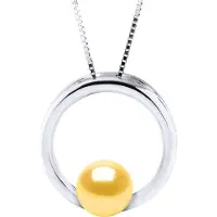 Diadema CIRCLE zoetwater parel Rond 8-9 mm Gold 925