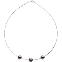 Diadema Kraag OMEGA 3 Tahitian parels rond 9-10 mm 925