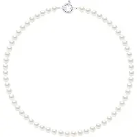 Diadema Ketting Freshwater Pearl Black Rang 6-7 mm Ring Marino 925