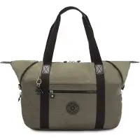 Kipling Weekendtas 'Art' olijfgroen / zwart