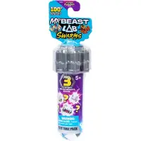 Moose MrBeast Lab Swarms - Hyper Fusion serie Test Tube – 3 Swarms microbeesten, 1 Fusion Caps & 3 stickers