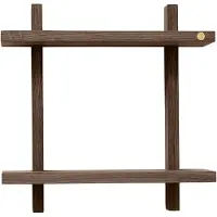Andersen Furniture Treat wandplank dubbel Smoked Oiled Oak, 34x12x34 cm