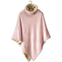 De Witte Lietaer Ganges Teddy Poncho vieux rose