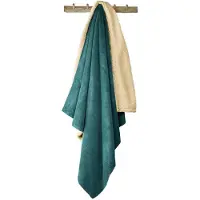 De Witte Lietaer Plaid Teddy Laya Petrol-220 x 240 cm