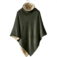 De Witte Lietaer Ganges Teddy Poncho khaki