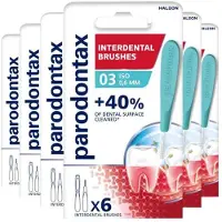 Parodontax 6x Interdentale Ragers 0,6mm ISO 3 met Dop 6 stuks