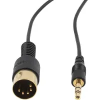 BOSSCOM DIN 5-pins - 3,5mm Jack kabel voor B&O | zwart | 7 meter