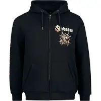 Sabaton Vest met capuchon - Elephant - S tot XXL - voor Mannen - zwart - Maat L