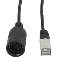 BOSSCOM RJ45 - DIN 8-pins / Powerlink PL8 (v) kabel voor B&O | zwart | 10 meter
