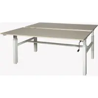 Schaffenburg Workbench - Romeo Duo 160x80/80 licht eiken - wit frame