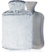Vicon Kruik met Extra Dikke & Zachte Hoes - 2L Inhoud - Warmwaterkruik voor Pijnverlichting en Ontspanning - Waterkruik