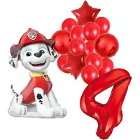 Amscan Paw Patrol Marshall ballonnen pakket - Verjaardag versiering - 4 jaar - 53x84cm