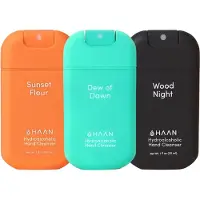 HAAN Hydrating Handspray - 30ml - 3-Pack - Navulbaar - Daily Moods Mix: Dew of Dawn, Sunset Fleur, Wood Night - 3x 30ml