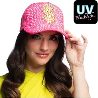 Boland - Pet Dollar neonroze Roze,Neon - 56-62 - Volwassenen - Unisex - 80's - 90's - Old school - Festival - Carnaval